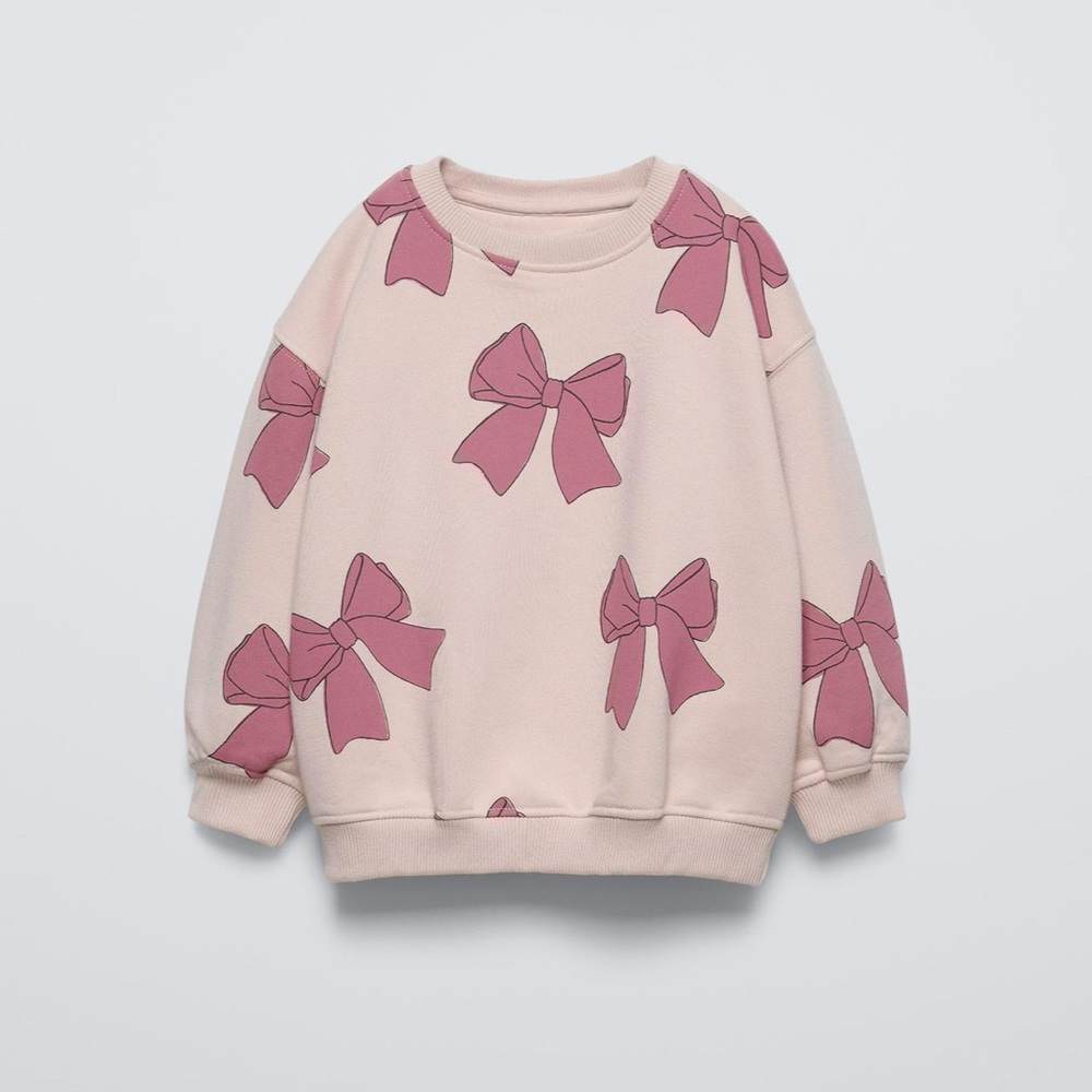 Zara bow sweatshirt